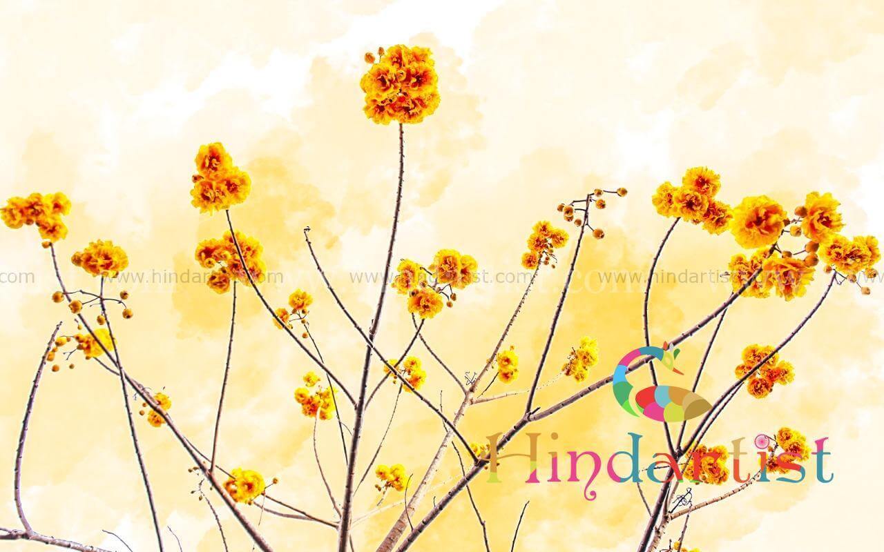 You are currently viewing water color yellow flower