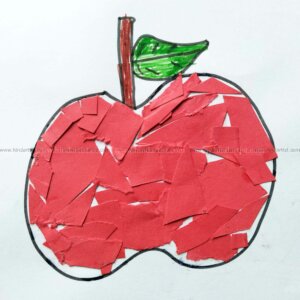 Kids Apple Drawing