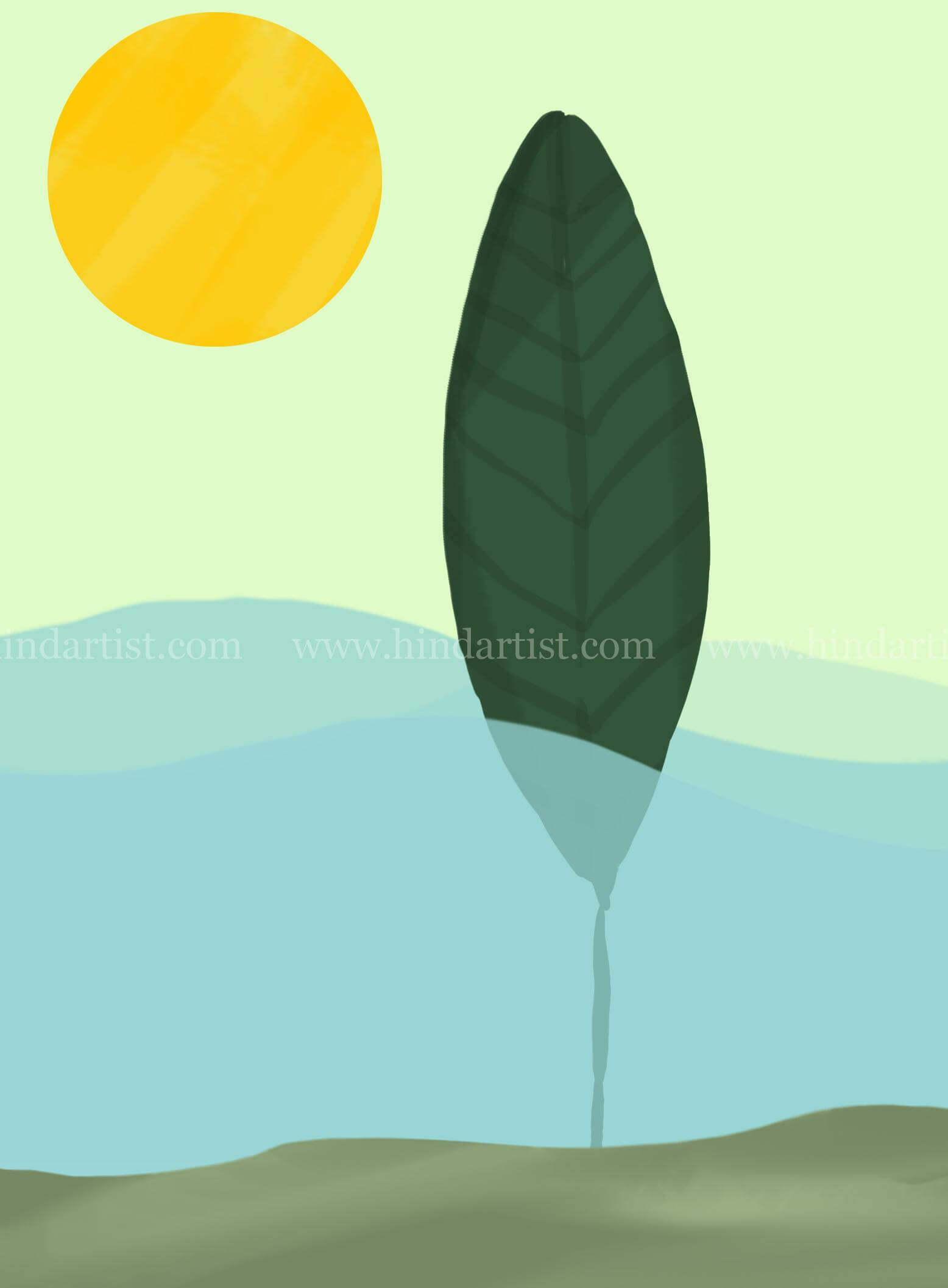 Leaf Modern art - Image 2