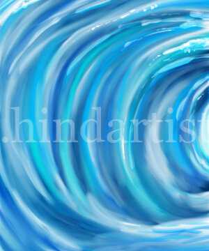 water abstract painting