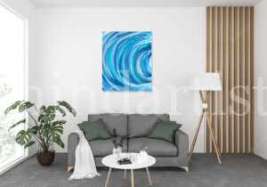 water abstract painting