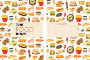 Food book cover design