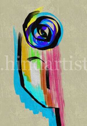 Men art abstract Painting