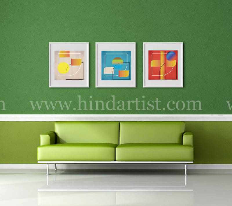 Sun Rise 3 Geometrical Modern Art - Image 3