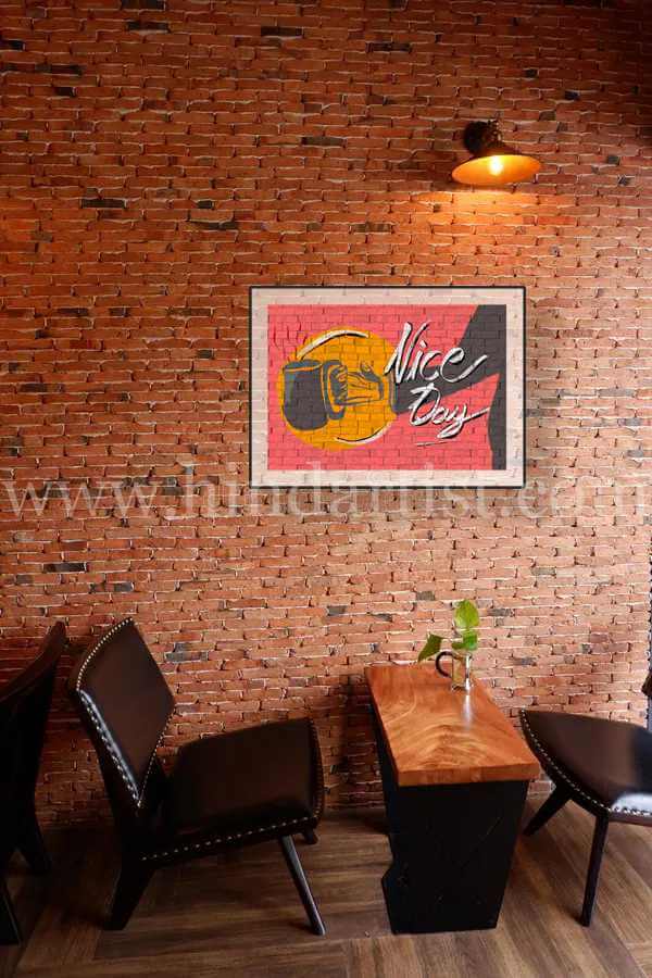 Coffee shop Wall Design (Nice day) - Image 3