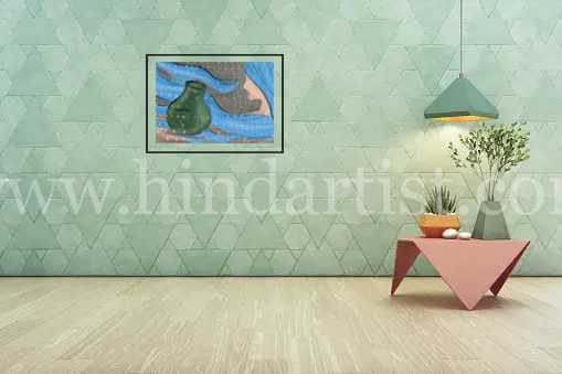 Sassi punnu punjabi culture painting (Kacha ghada) - Image 4