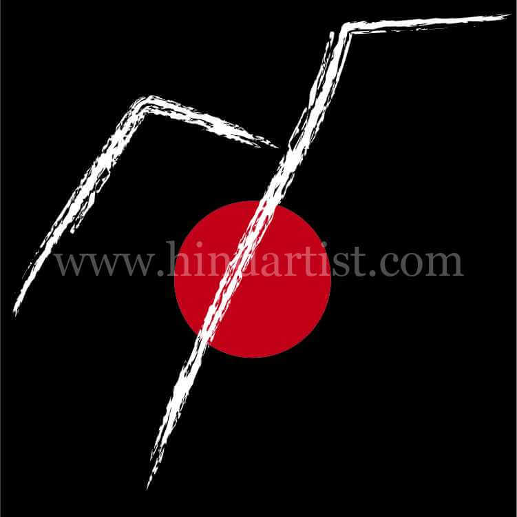 Red dot and black design (3 painting file) - Image 4