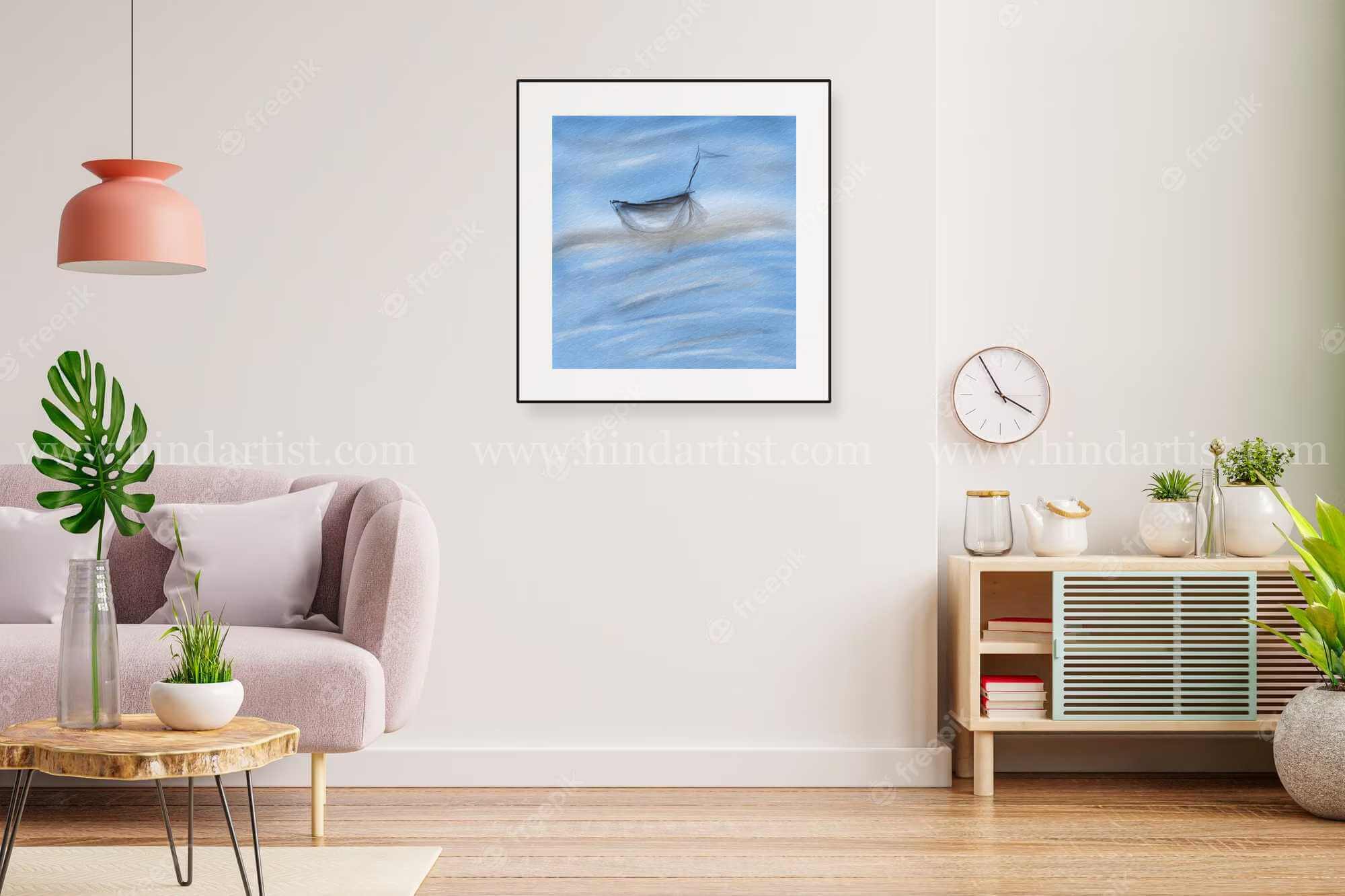 Boat water painting - Image 3