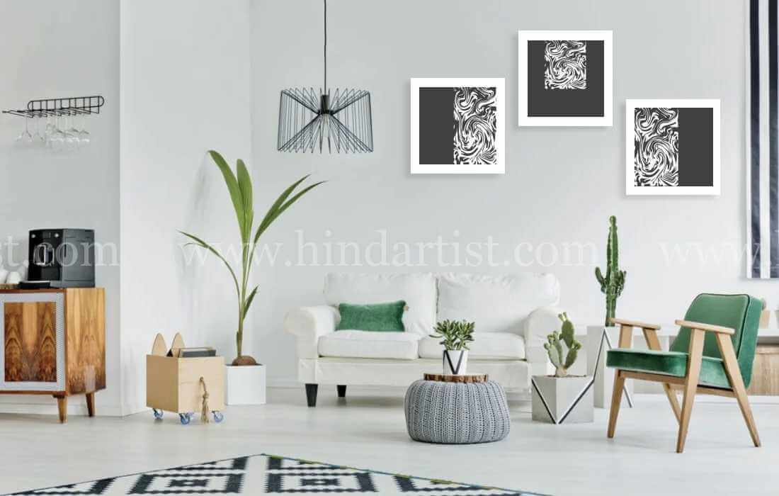 HOME DECORATION abstract design (3 painting file) - Image 5