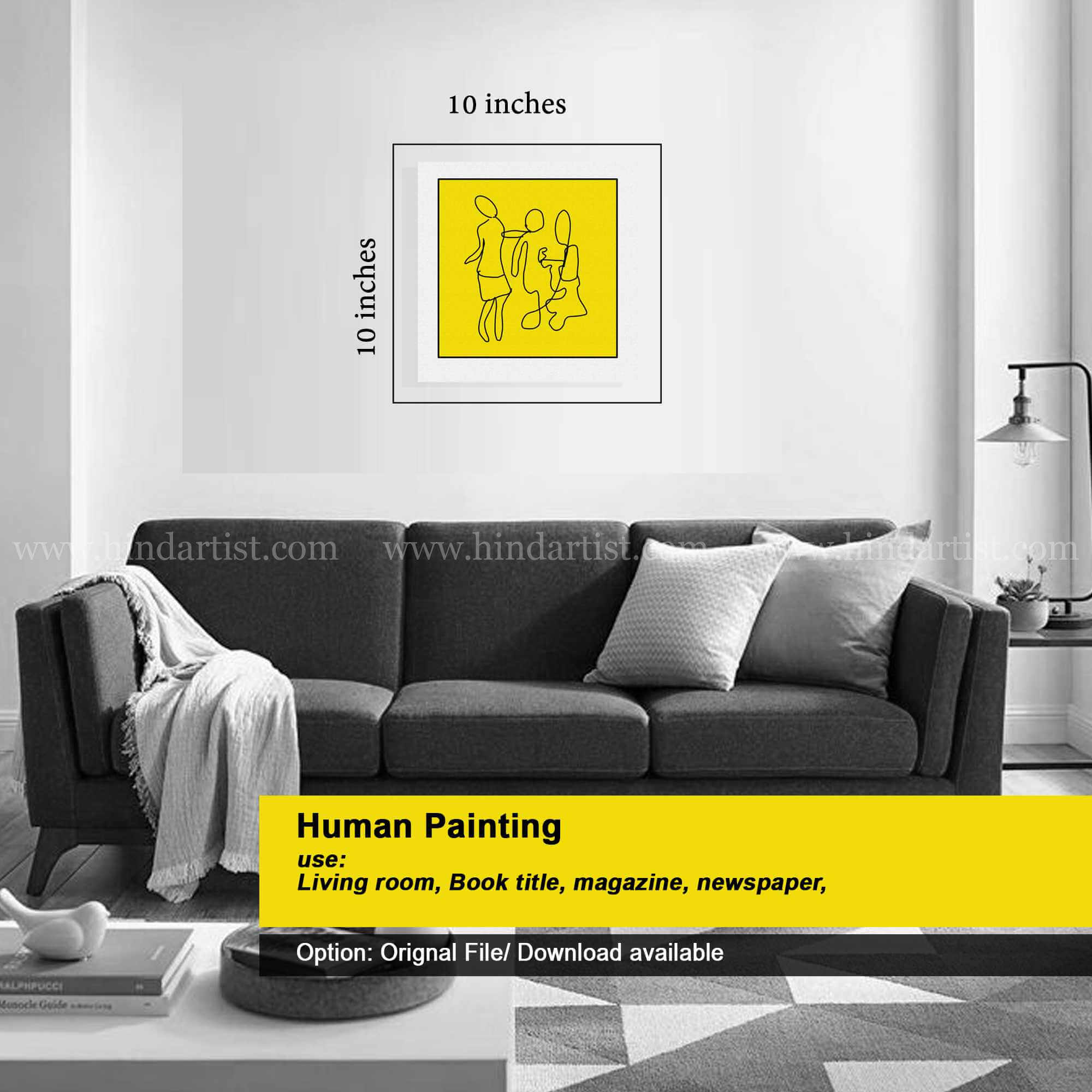 Human abstract painting - Image 3