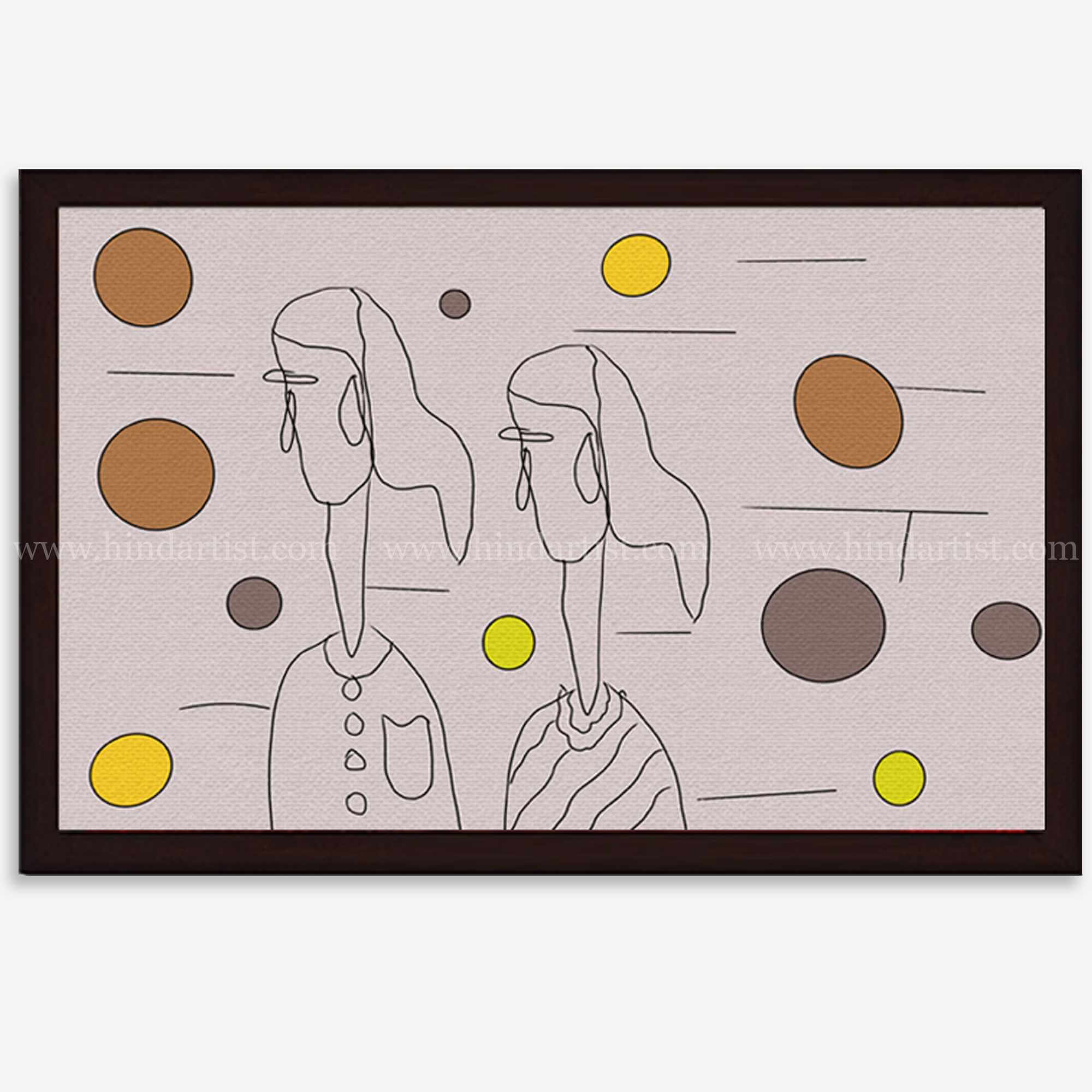 Husband wife line art - Image 3