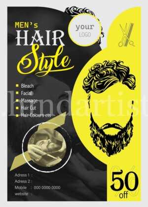 Hair Salon Men’s Template Design