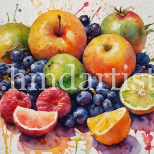 Fruits water color