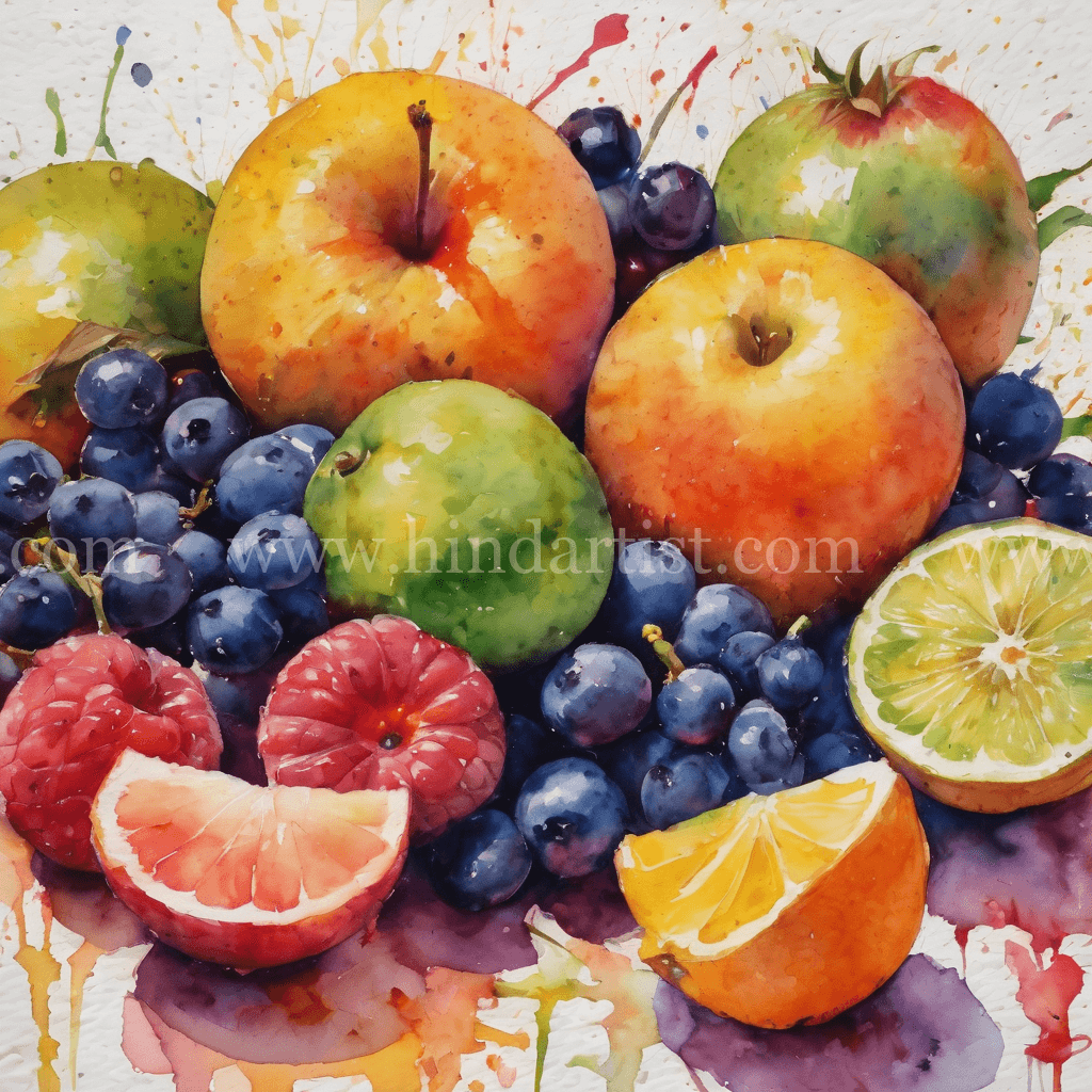 Fruits water color