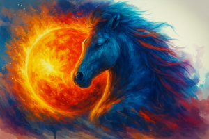 Horse with Sun