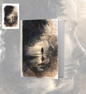 sad face art/ silence hidden within the face