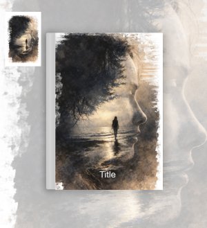 sad face art/ silence hidden within the face