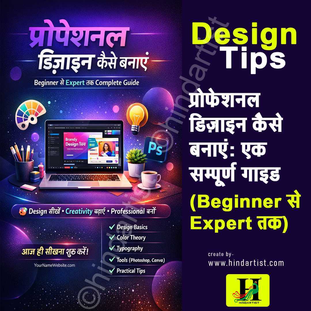 You are currently viewing Designप्रोफेशनल डिज़ाइन कैसे बनाएं: एक सम्पूर्ण गाइड (Beginner से Expert तक)