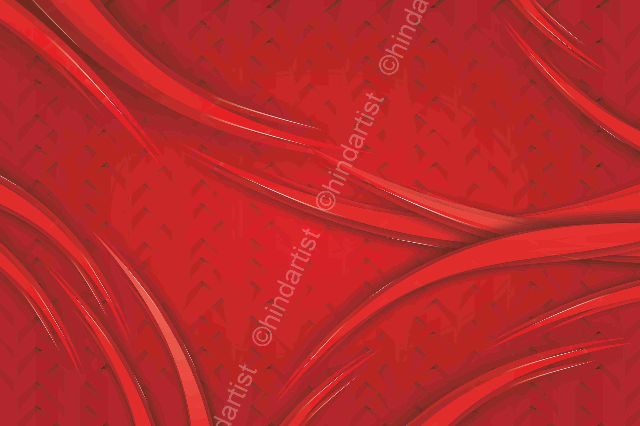 Custom Wall Print Wallpaper-Bold Red Meets Cozy Cafe Vibes!